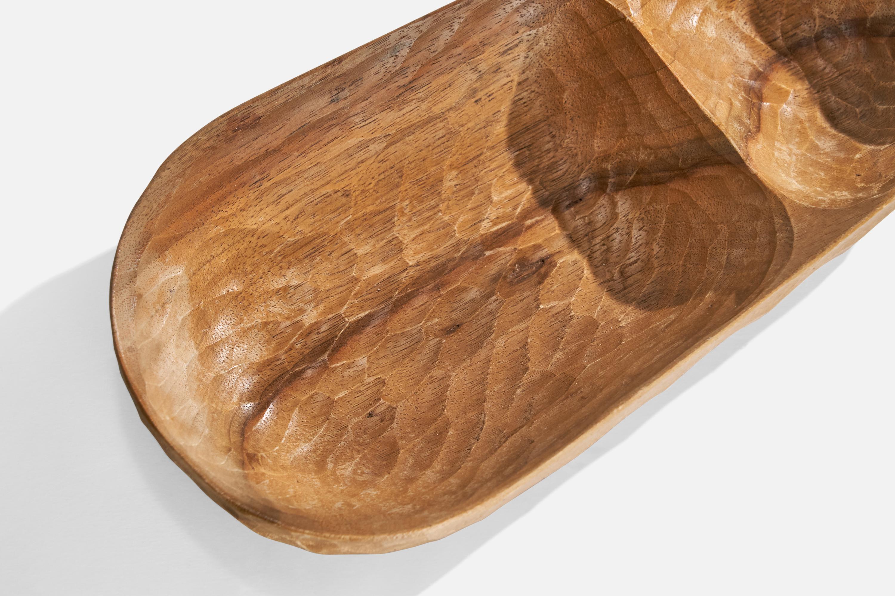 Schweizer Designer, Schale, Holz, Schweiz, 1960er Jahre im Angebot 3