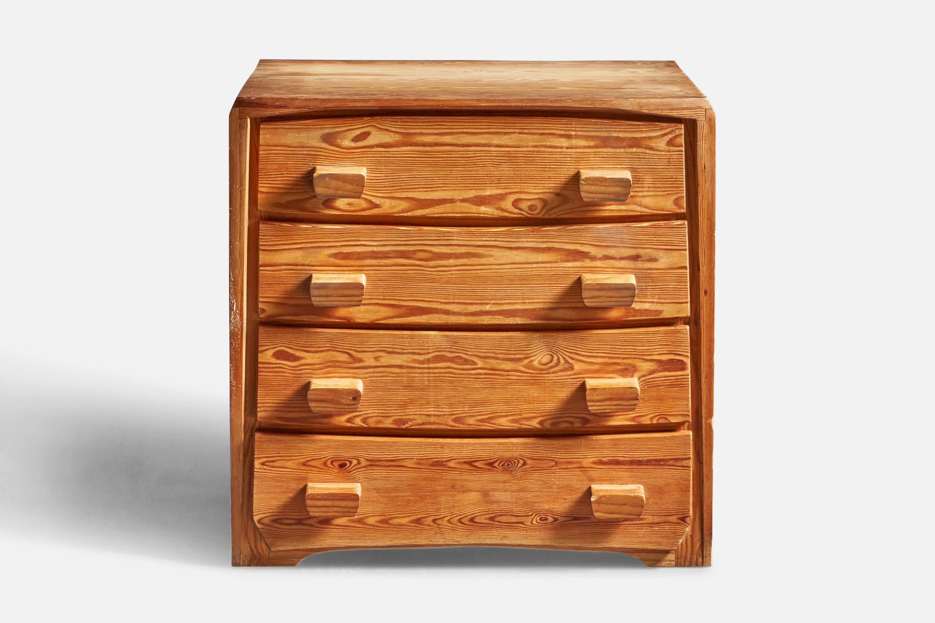 Modern Swiss Designer, Dresser, Pine, Switzerland, 1930s For Sale