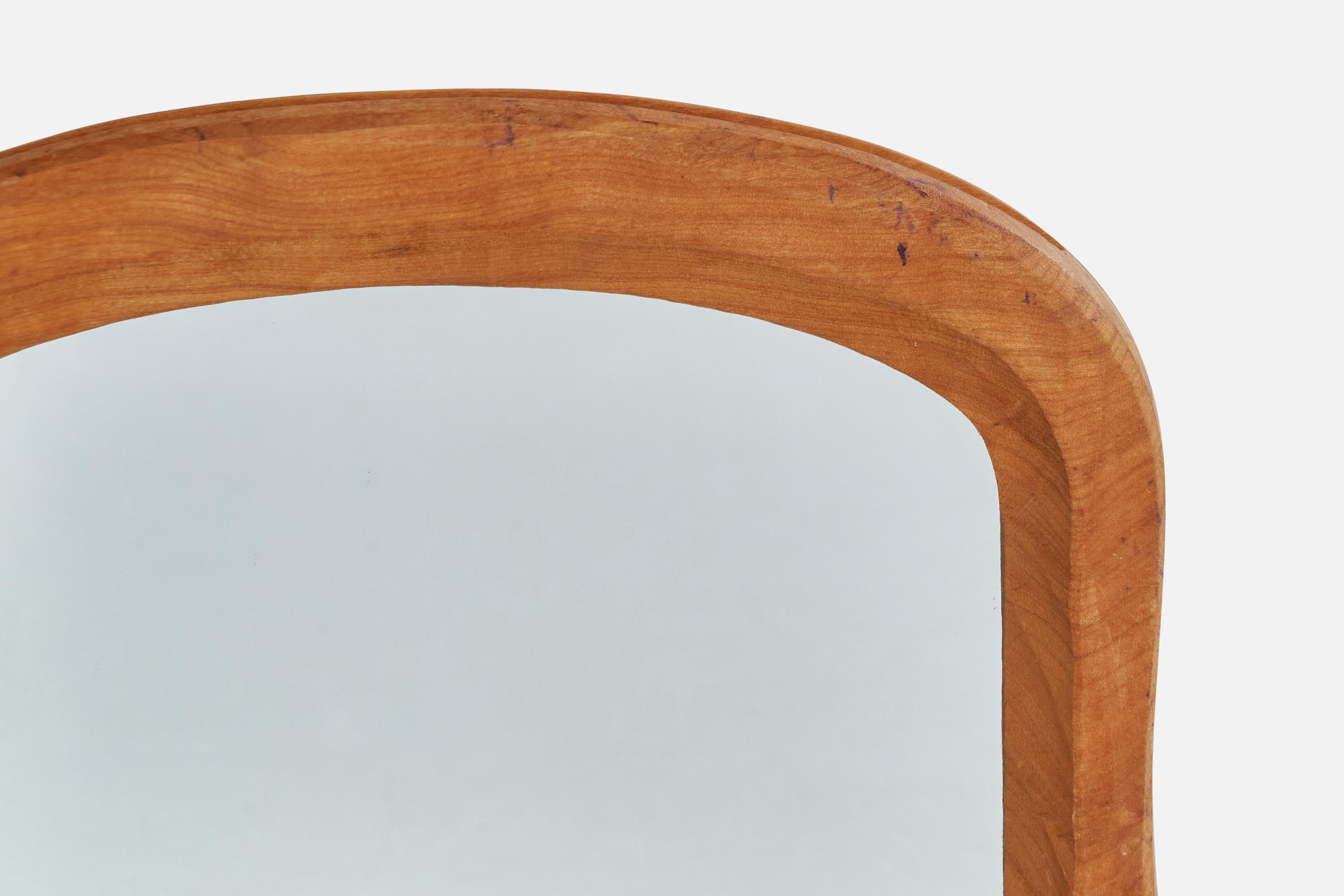 Designer suisse, miroir de table, bois, Suisse, années 1930 en vente 1