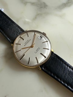 Swiss Emperor 17 jewel inclobloc manual wind, 33mm gold plated steel case, c1966