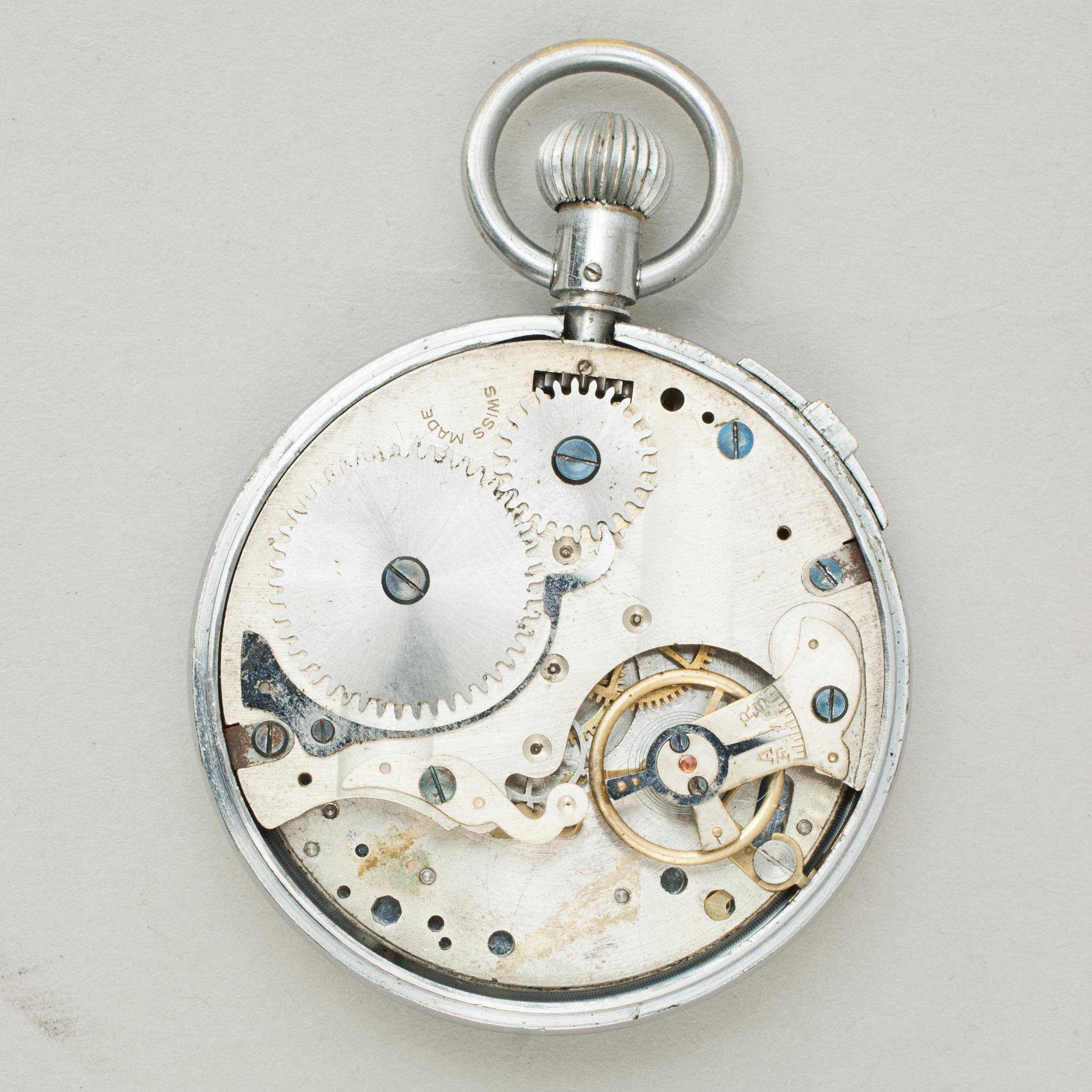 Metal Swiss Football Referee's Stop Watch