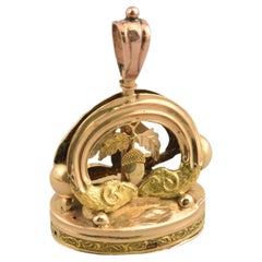 Swiss Gold Musical Fob Seal, Circa 1820