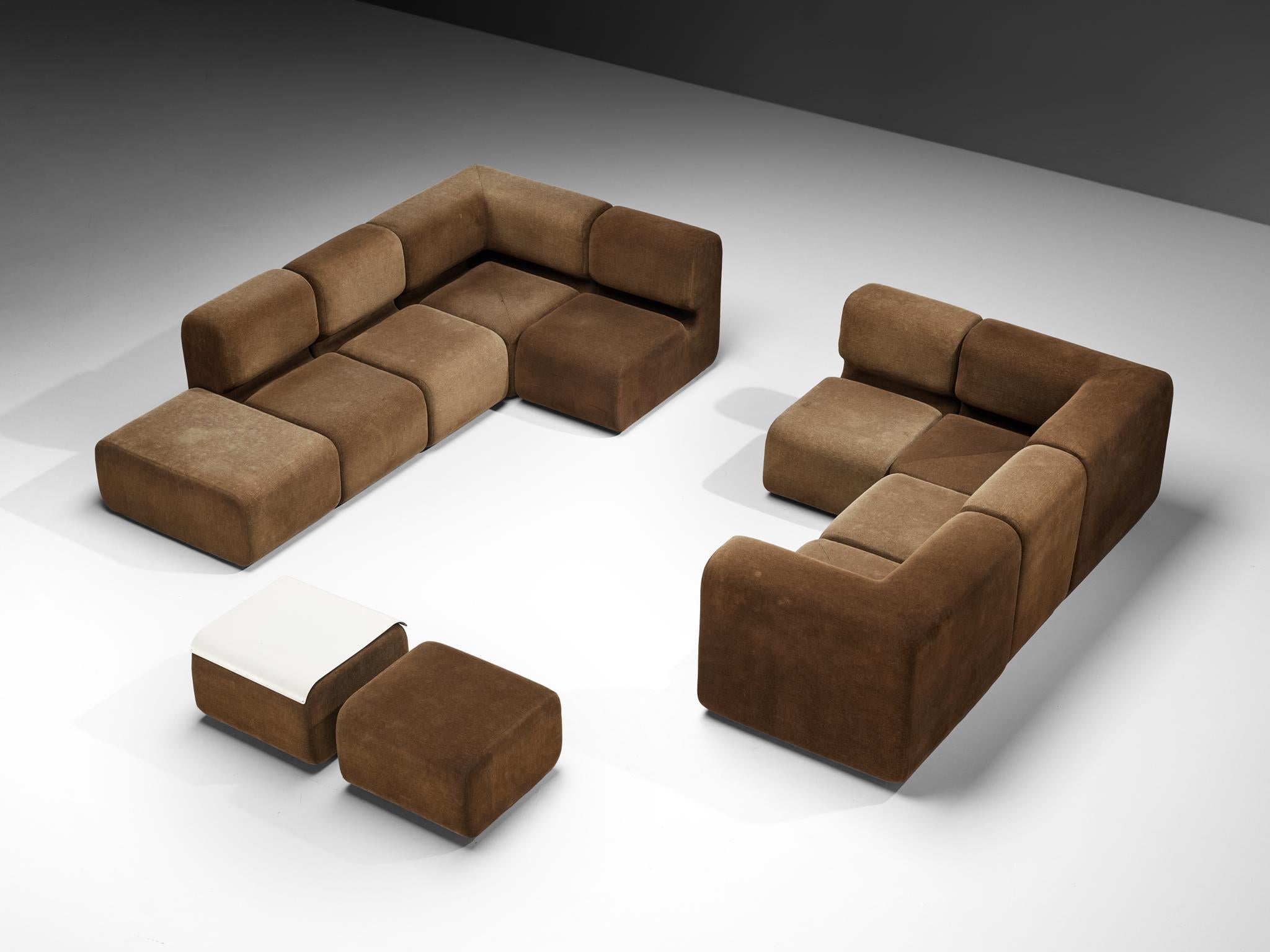 Sofá Modular Swiss Grand en Tela Marrón Suizo en venta