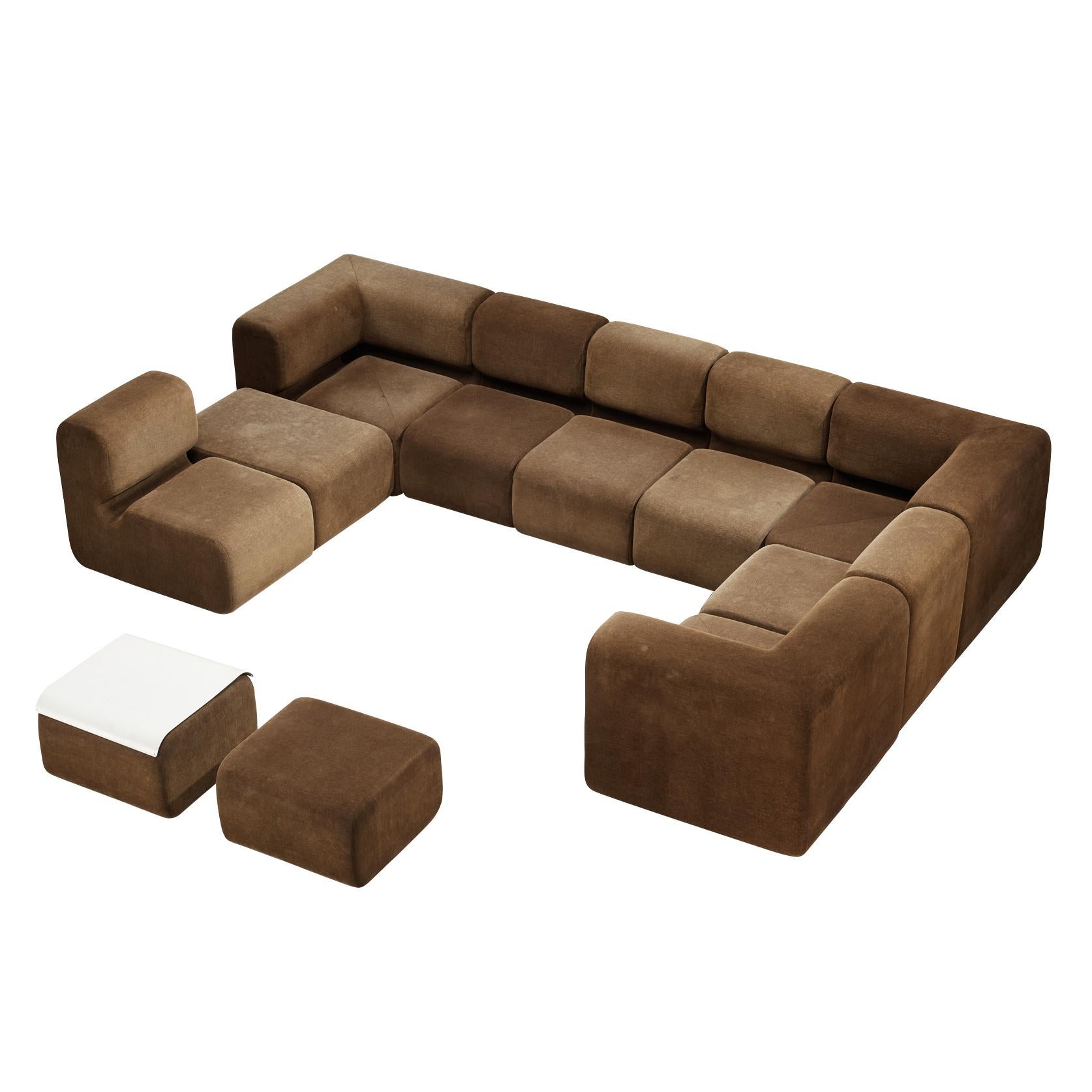 Sofá Modular Swiss Grand en Tela Marrón en venta