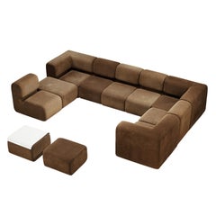 Sofá Modular Swiss Grand en Tela Marrón
