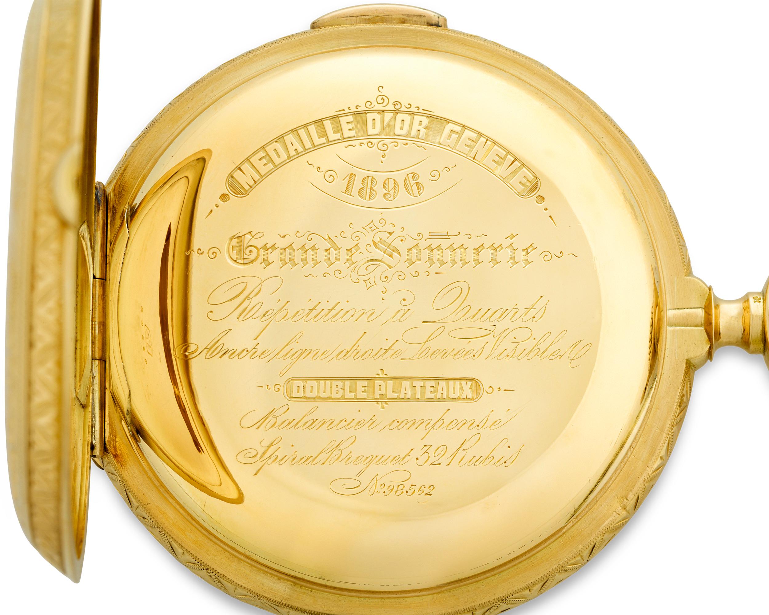 medaille d'or geneve 1896