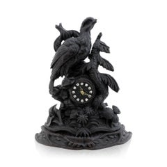 Swiss Hand-Carved Black Forest Game Clock