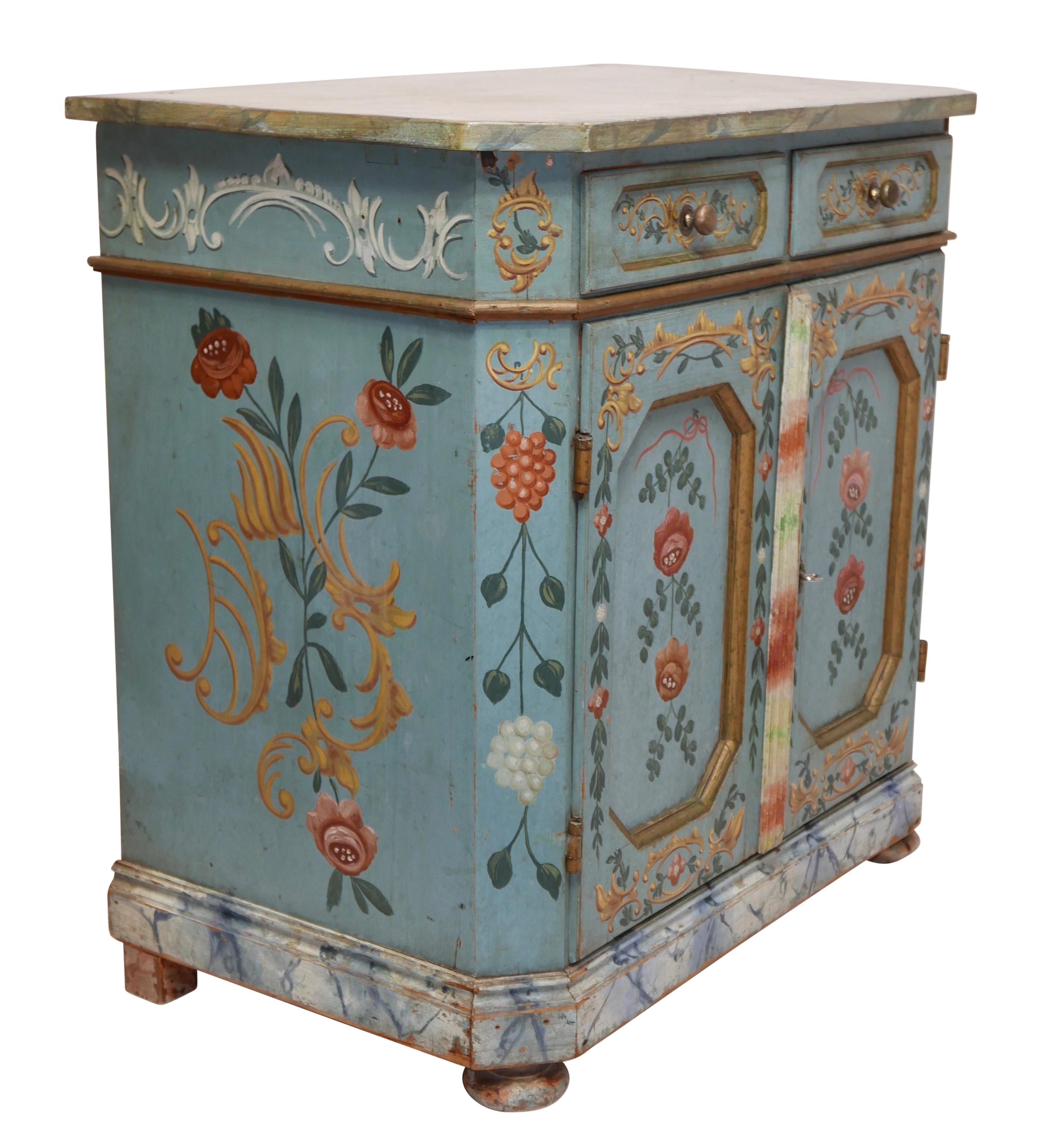 hand painted credenzas