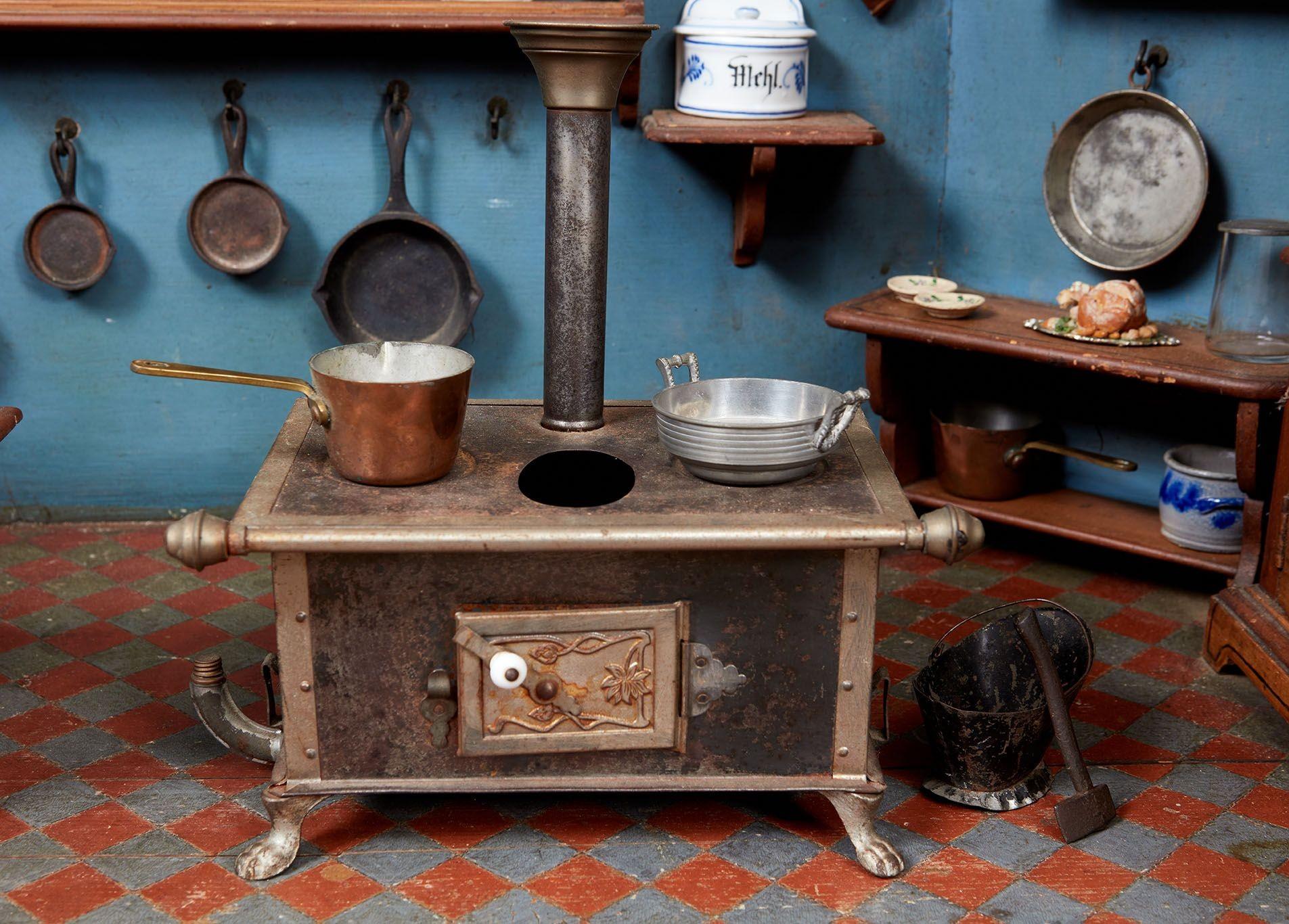 Early 20th Century Swiss Kitchen Diorama For Sale