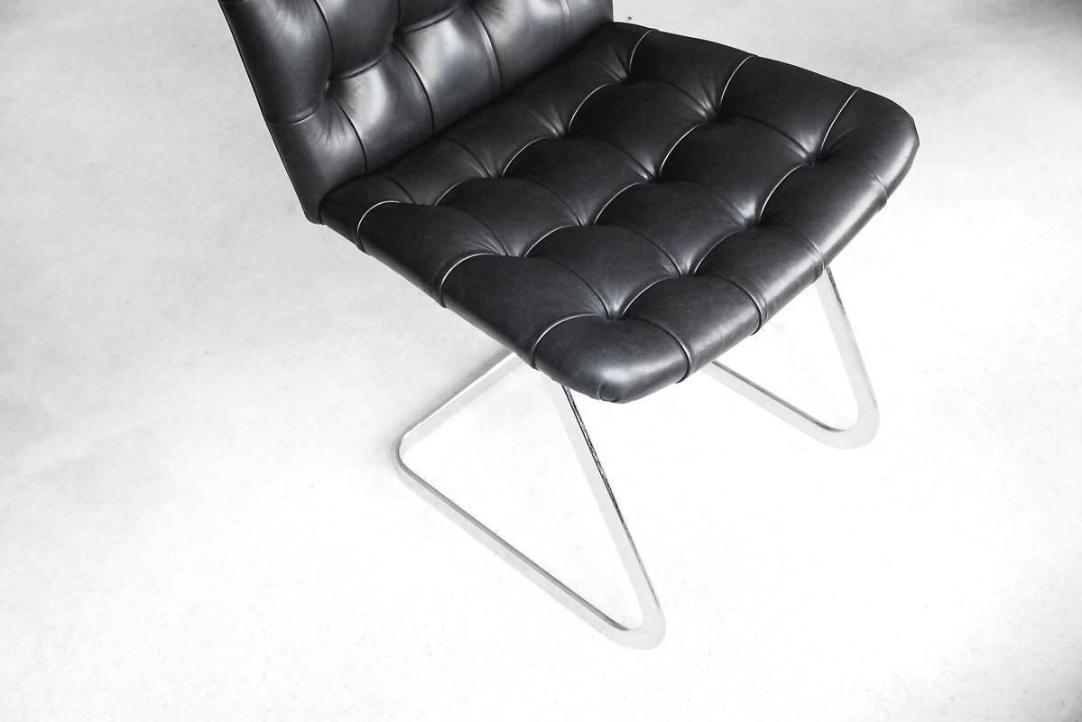 Swiss Leather RH-304 Chairs by Robert Haussmann for De Sede, 1960s, Set of Two For Sale 7