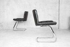 Swiss Leather RH-304 Chairs by Robert Haussmann for De Sede, 1960s, Set of Two
