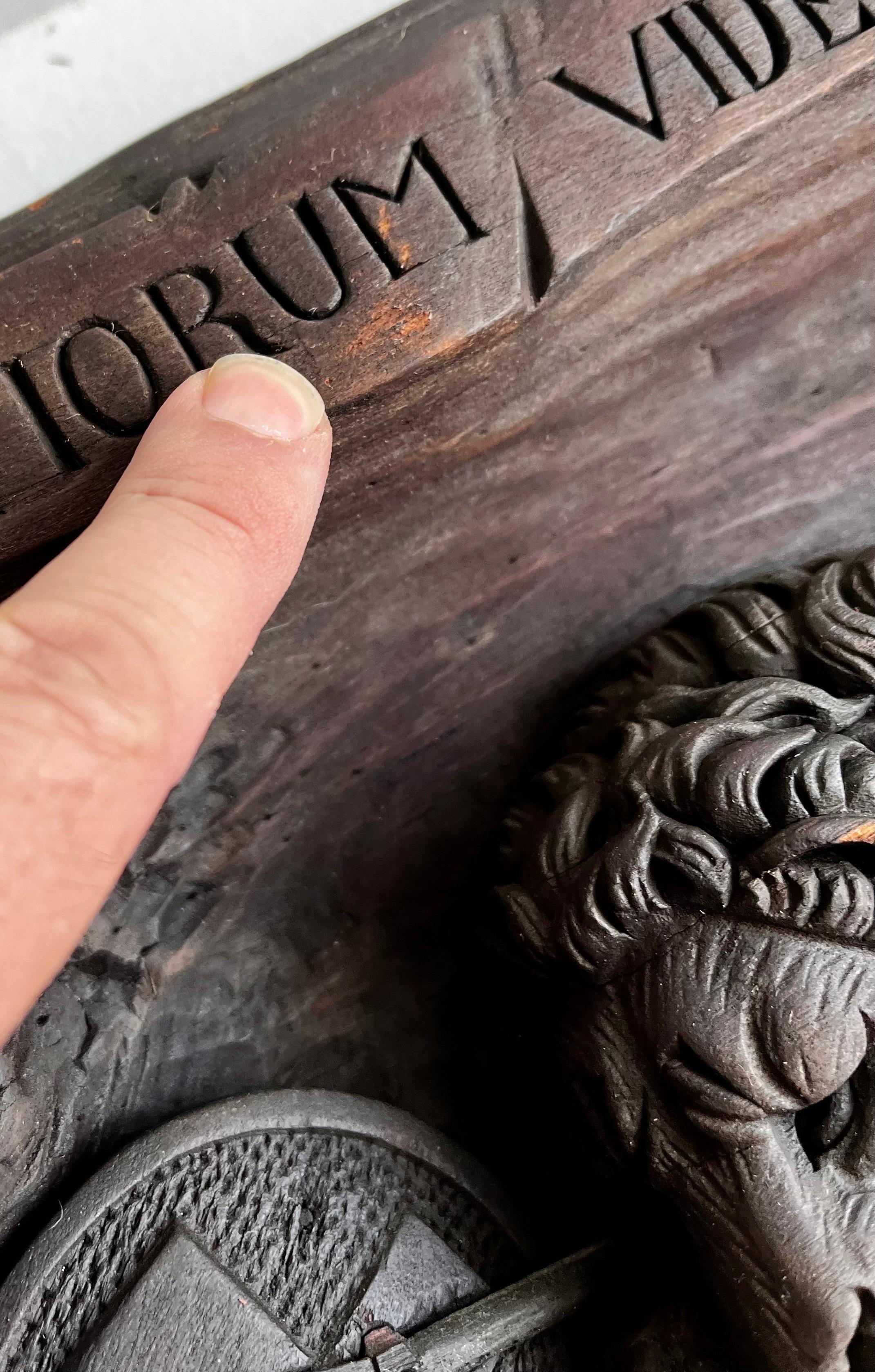 Swiss Lion of Lucerne Relief Carving Plaque 4