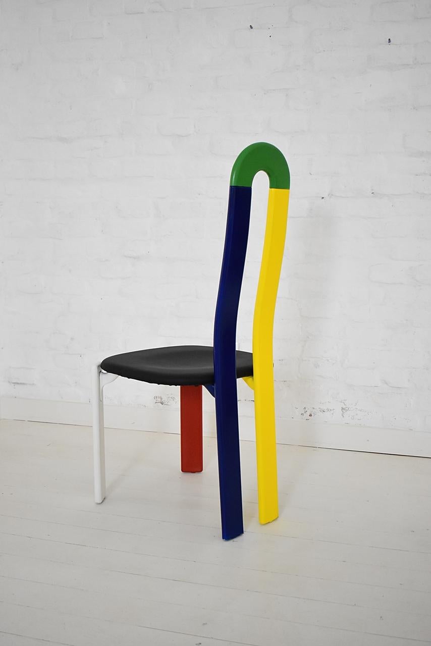 Swiss Made Unique High-Backed Chair by Bruno Rey for Dietiker, 1970s In Good Condition In Debrecen-Pallag, HU