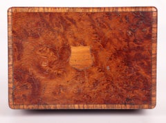 Swiss Mechanical Burr Walnut Music Box with 4 Airs