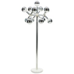 Swiss Midcentury Chrome Floor Lamp Trix and Robert Haussmann, 1965