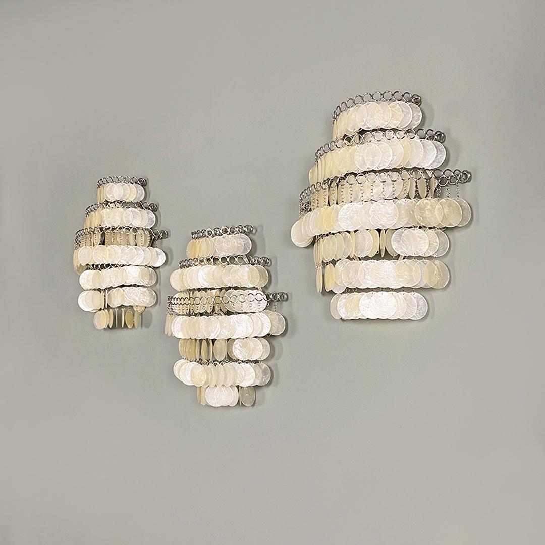 Swiss Mid-Century Metal and Glass Fun Appliques Verner Panton for Luber, 1960s For Sale 8