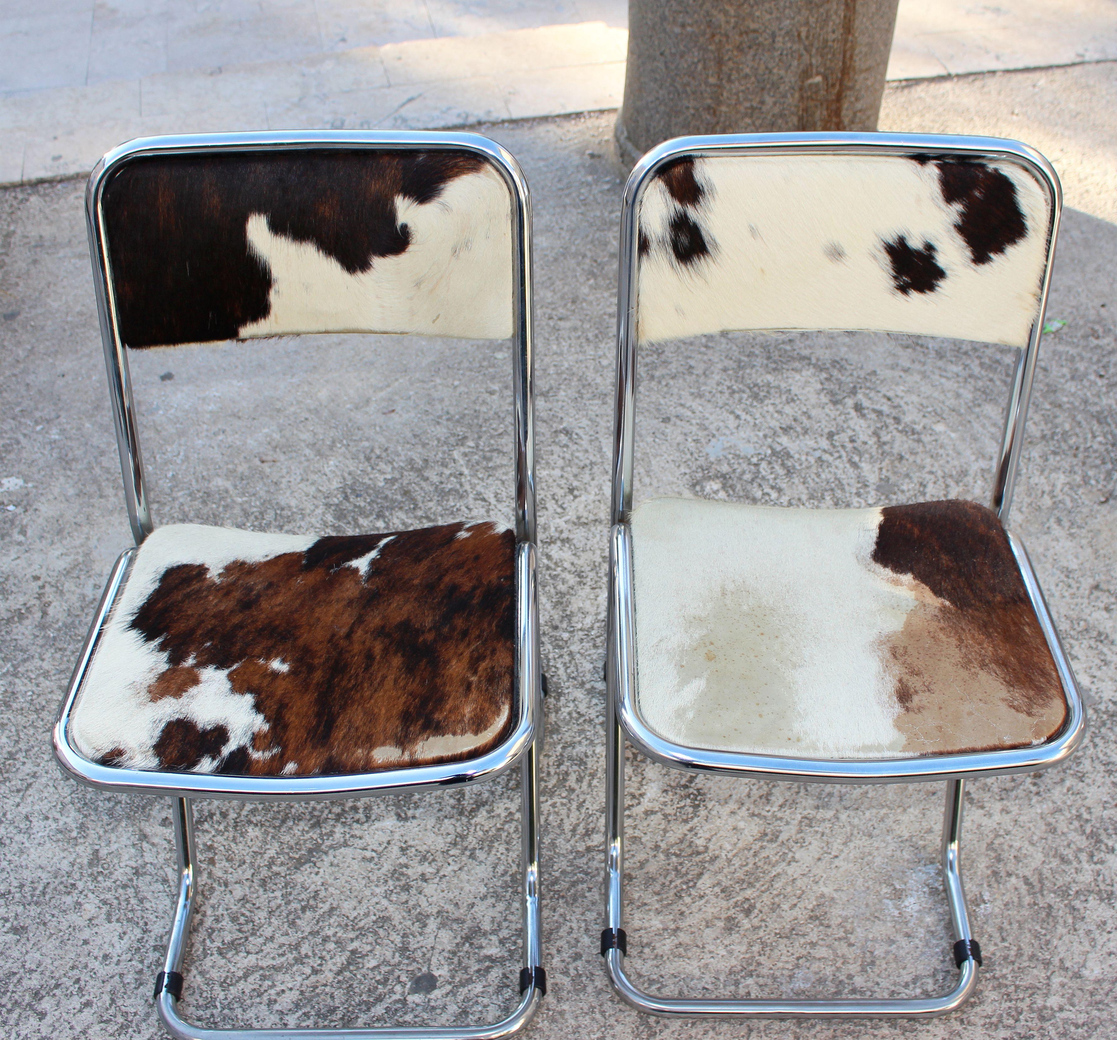 Swiss Mid-Century Modern Set of 6 Chairs For Sale 3
