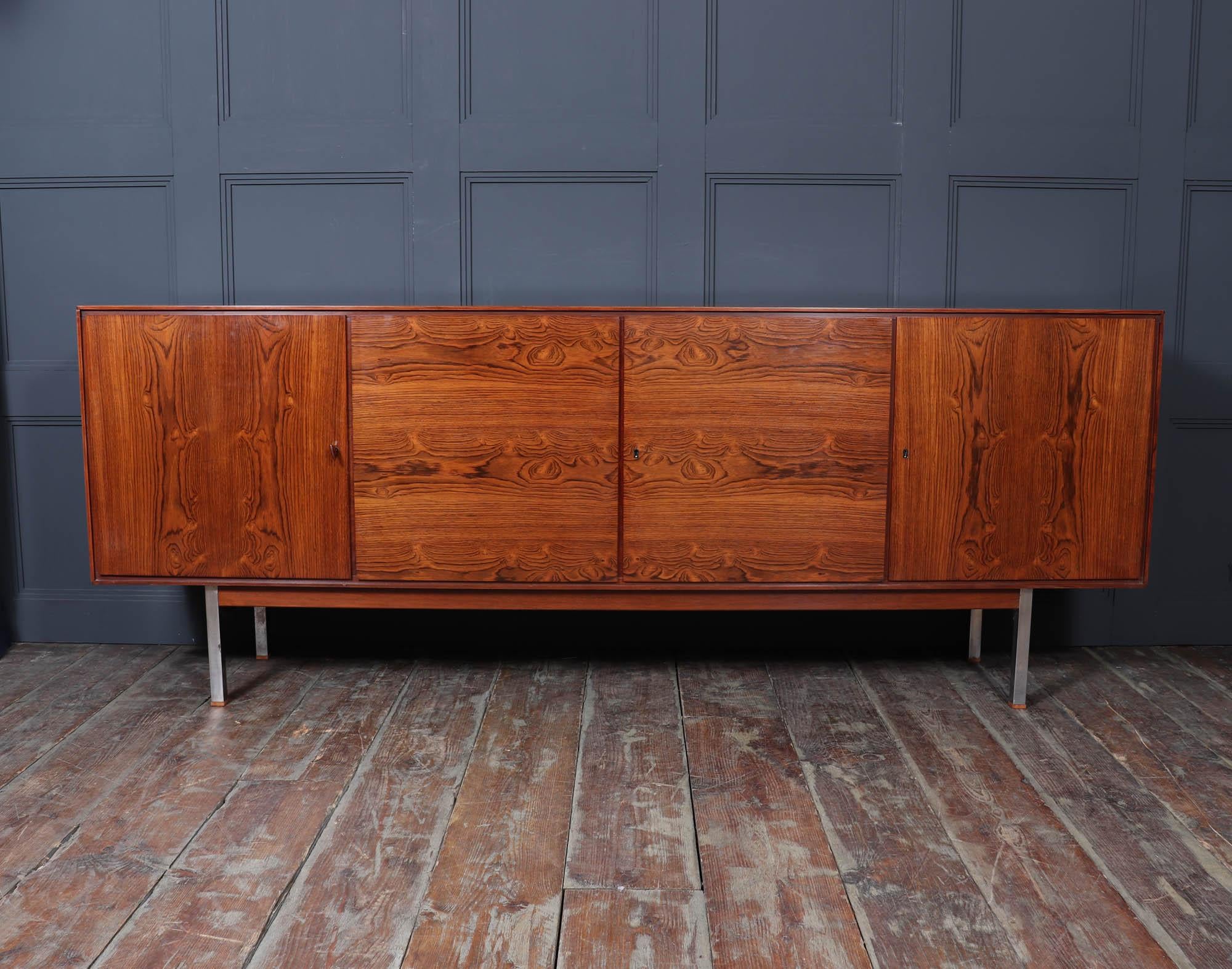 Rosewood Swiss Mid Century Sideboard c1960 For Sale