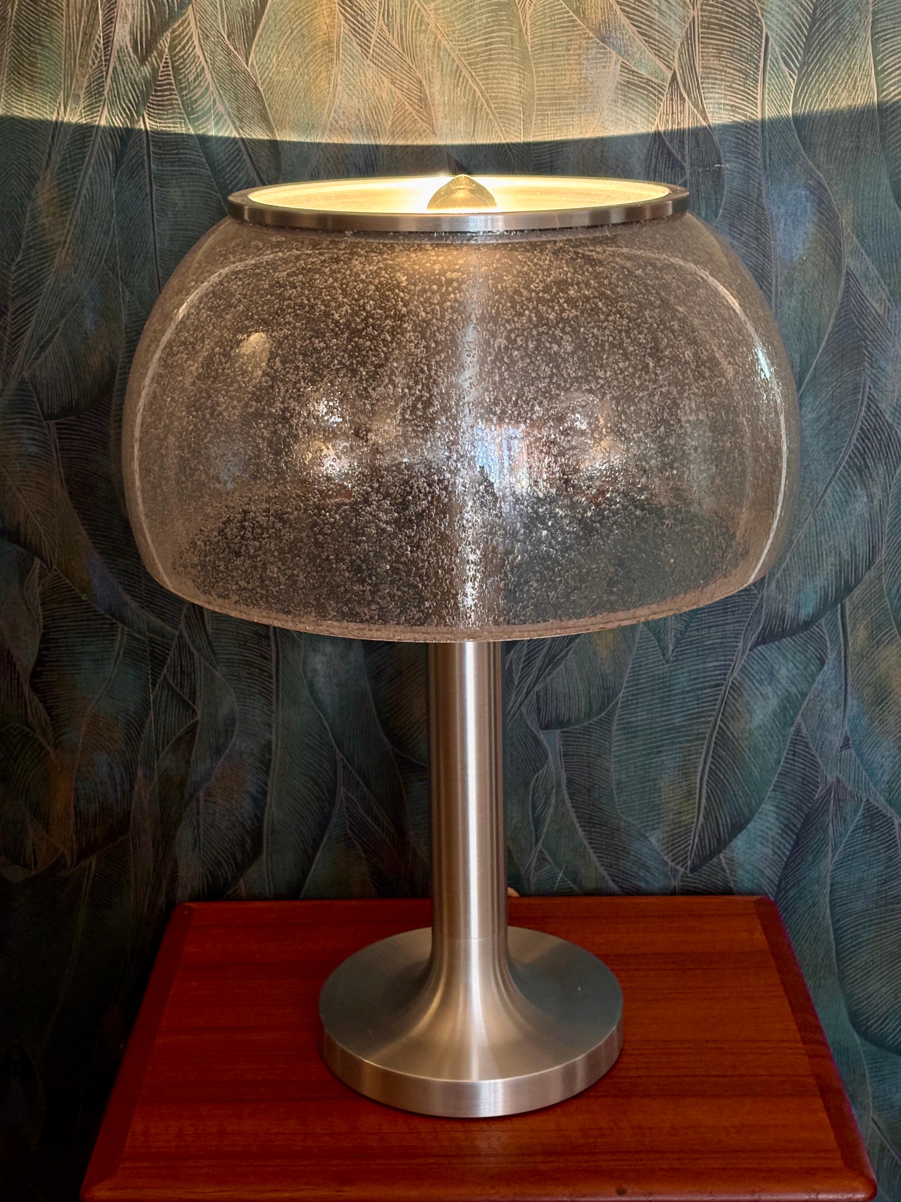 Mid-Century Modern Swiss Mid-Century Space Age Mushroom Type 60 Table Lamp by Temde, 1960s For Sale
