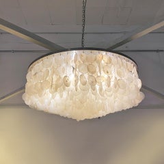 Schweizer moderner Schweizer Fun-Kronleuchter aus Aluminium und Glas von Verner Panton für Luber, 1960er Jahre