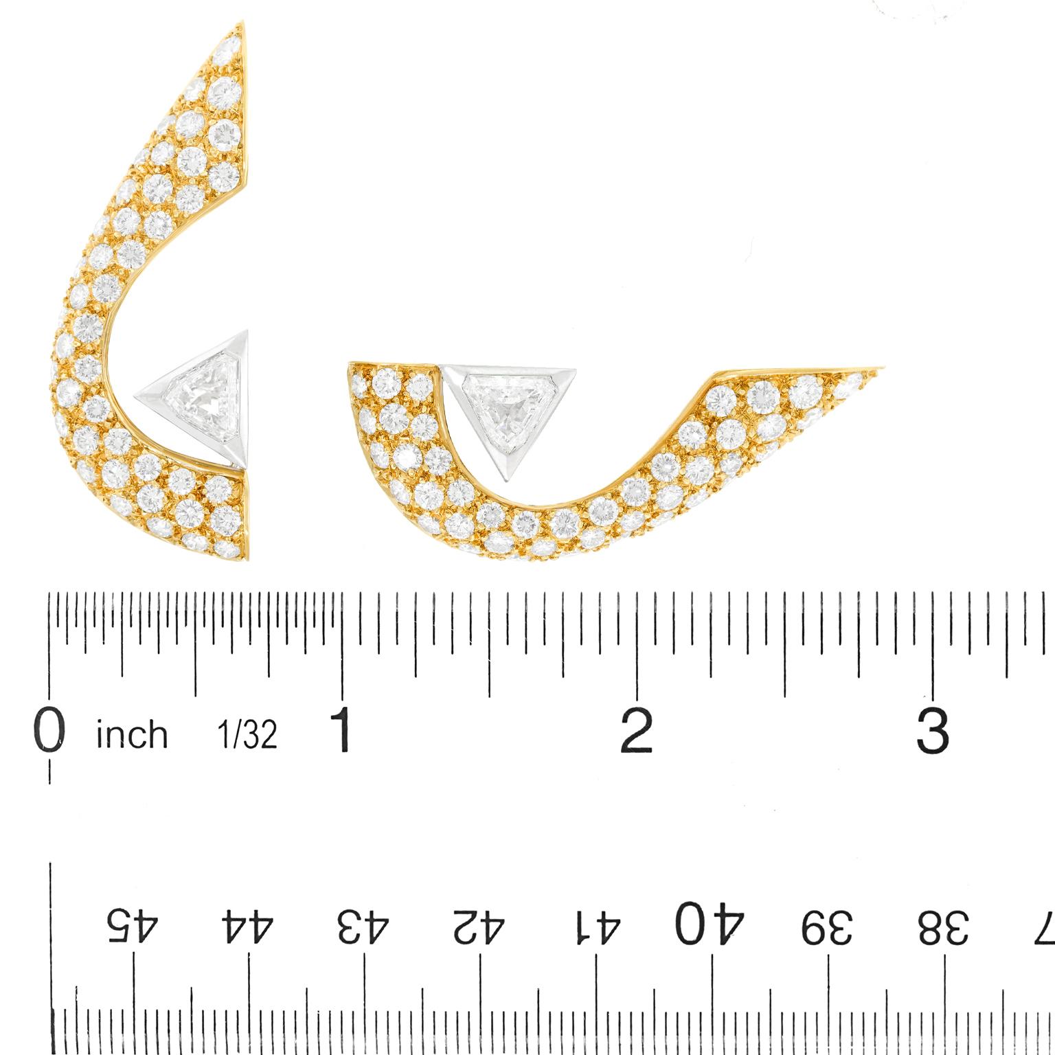 Boucles d'oreilles suisses en diamant The Modernity Pour femmes en vente