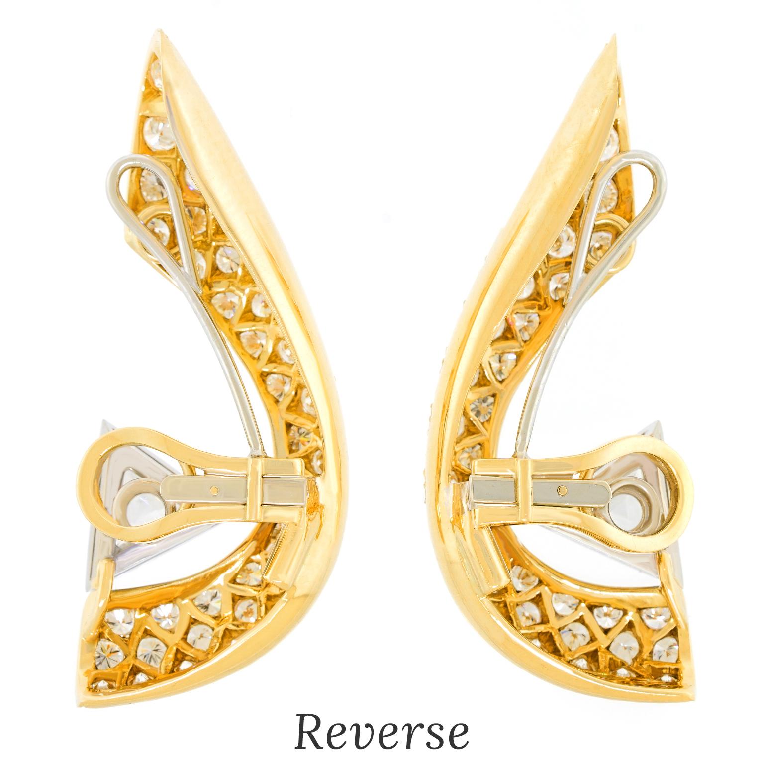 Boucles d'oreilles suisses en diamant The Modernity en vente 2