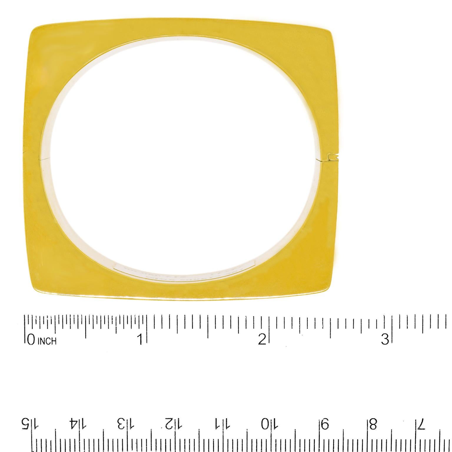 Modernist Swiss Modern Gold Bangle