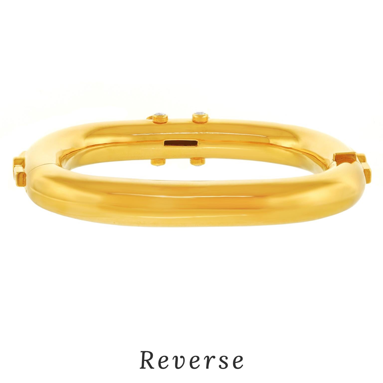 Swiss Modern Gold Bracelet by Trudel For Sale 4