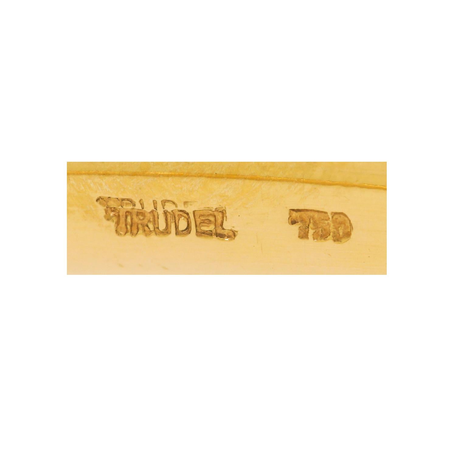 Pulsera moderna suiza de oro de Trudel en Excelente estado para la venta en Litchfield, CT