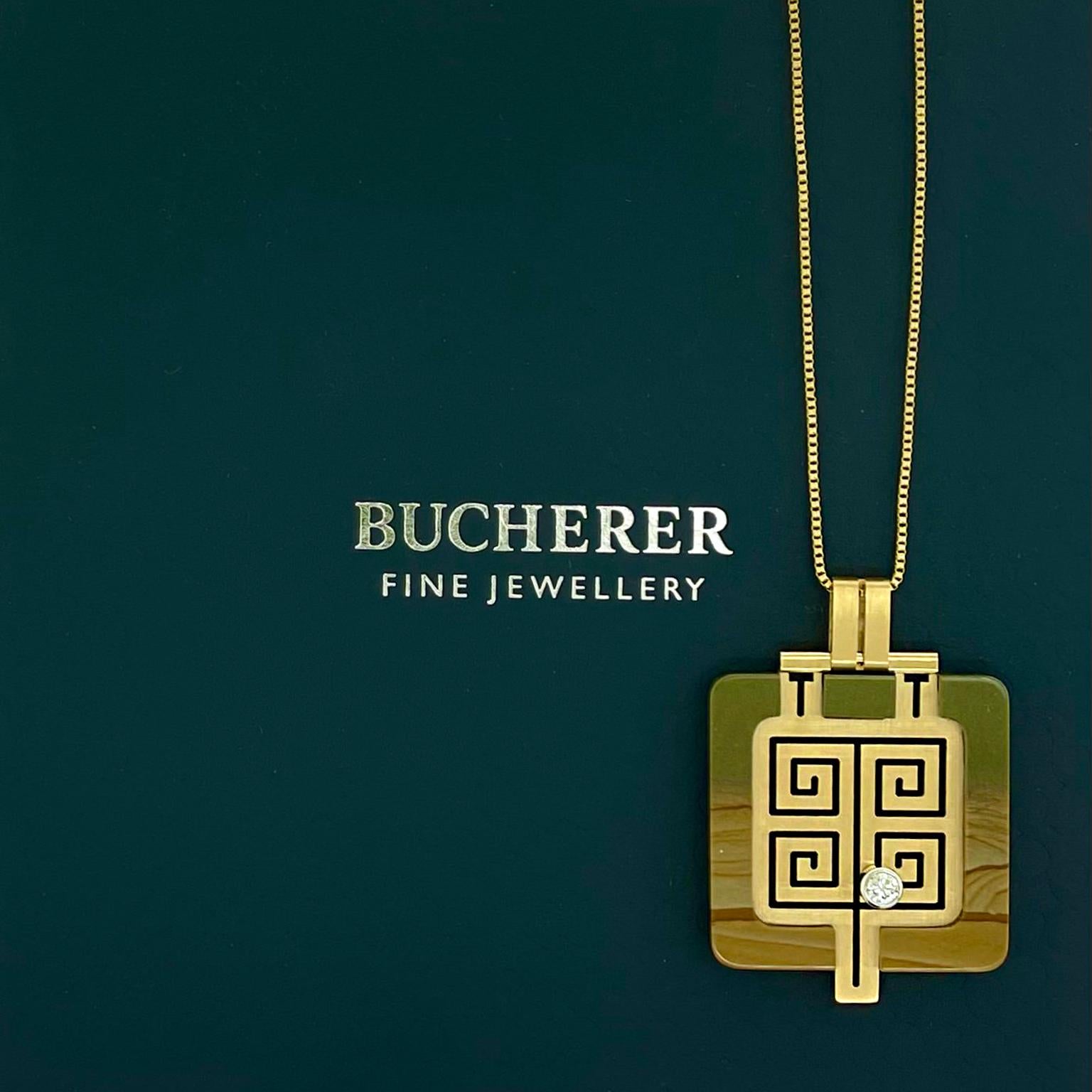 Swiss Modern Kinetic Pendant by Bucherer For Sale 6