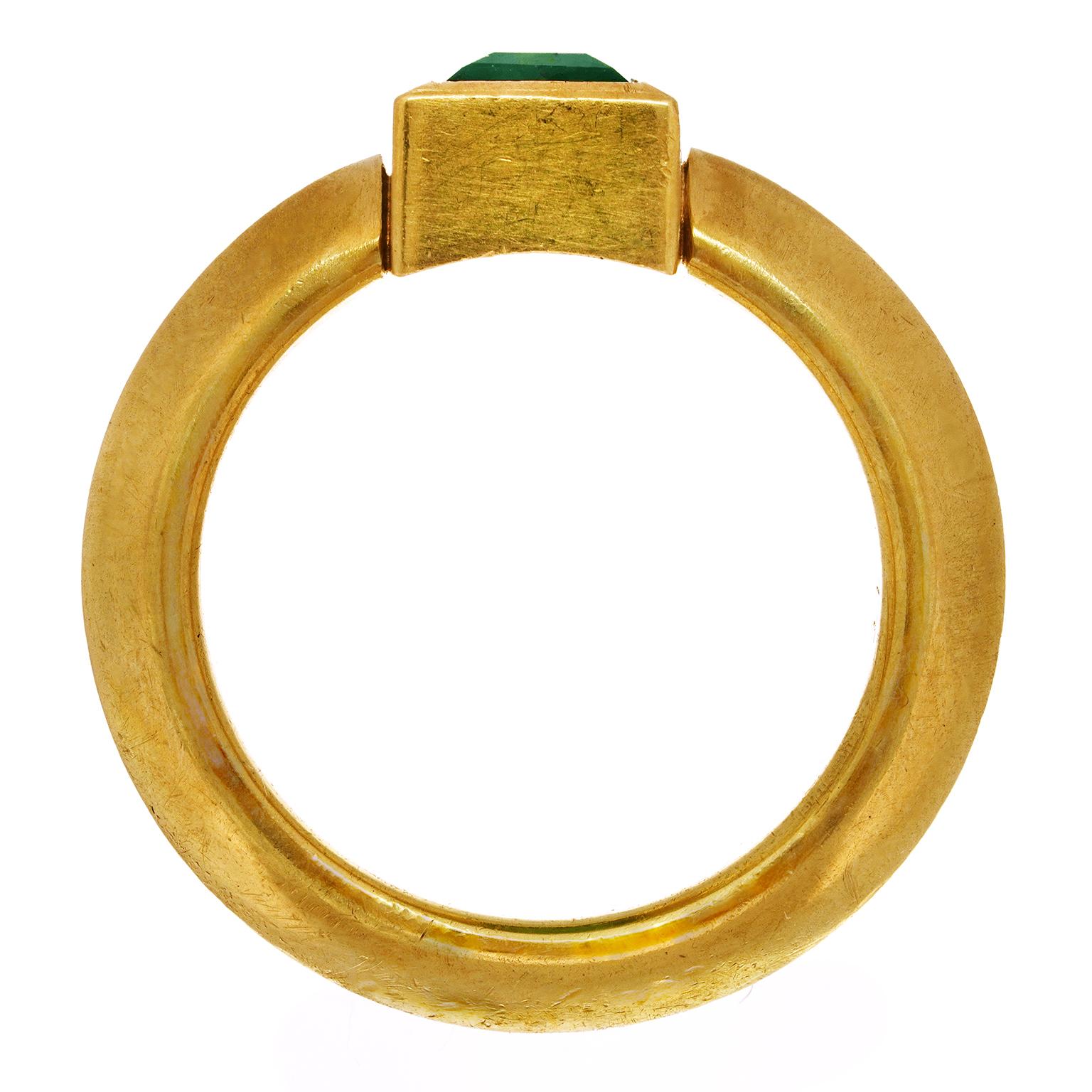Swiss Modern Tourmaline Ring For Sale 4