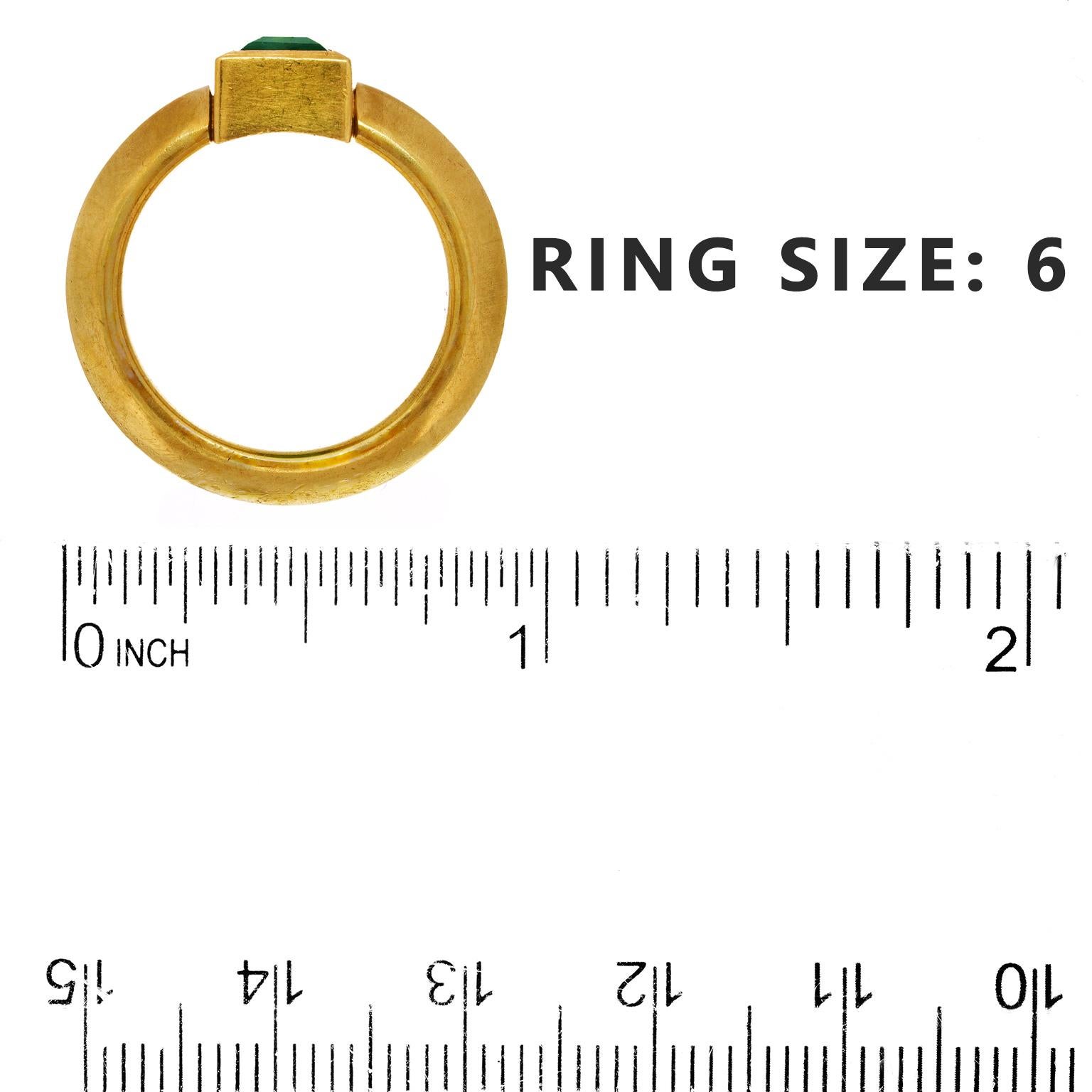 Women's or Men's Swiss Modern Tourmaline Ring For Sale