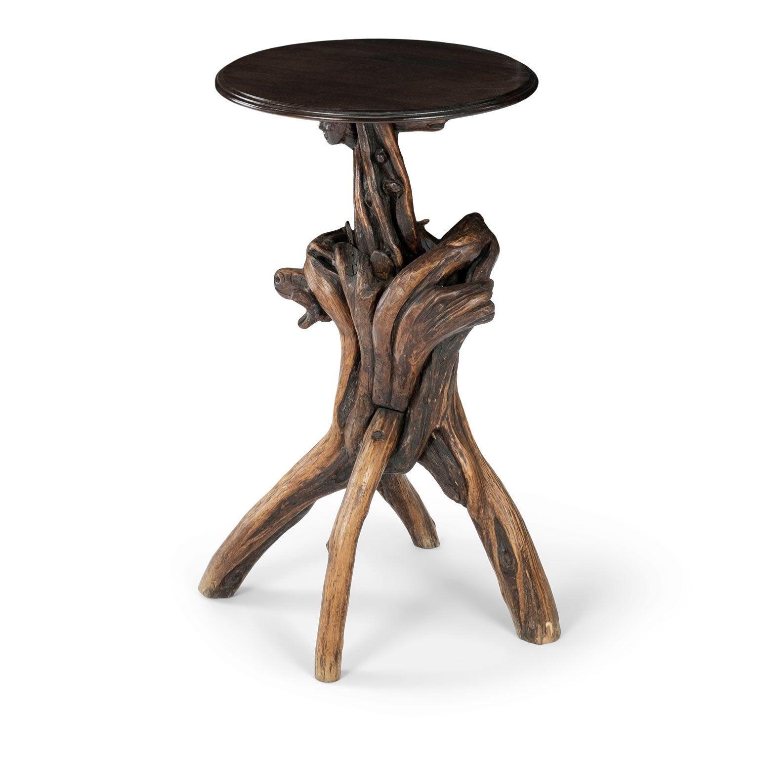 Swiss Naturalistic Root Wood Base Side Table 5