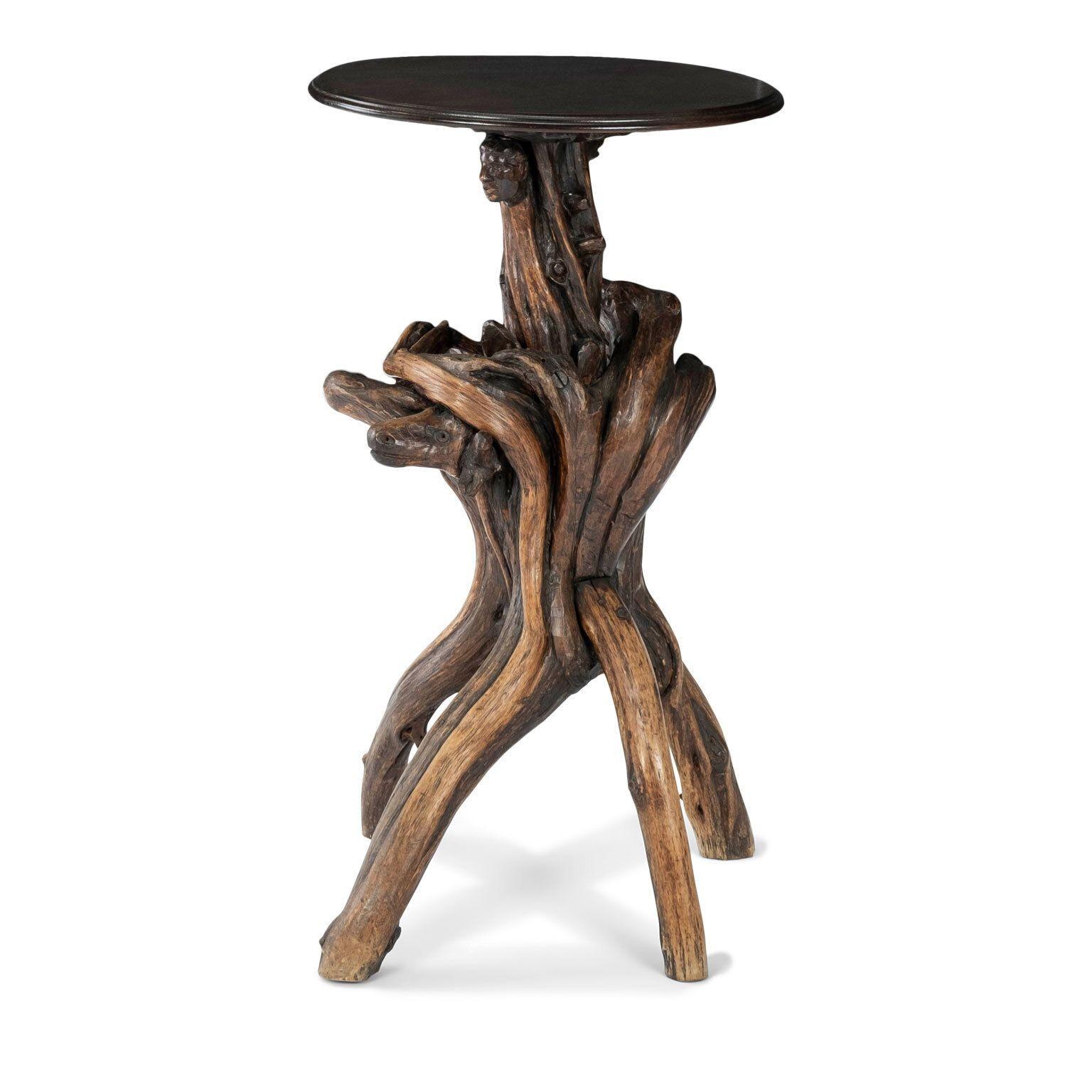 Swiss Naturalistic Root Wood Base Side Table 7