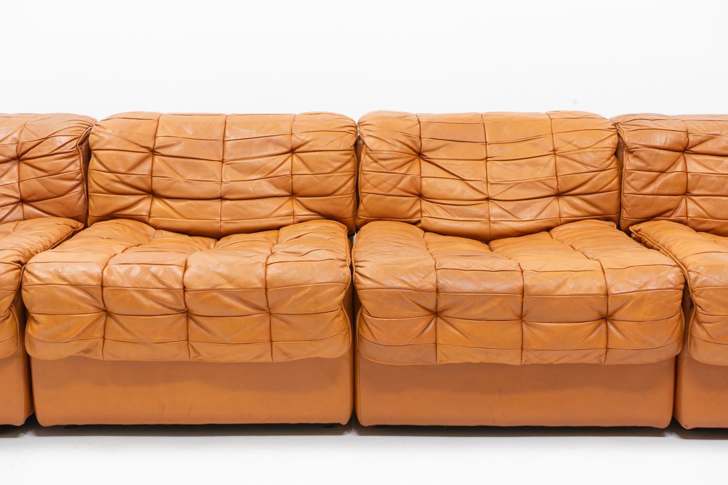 Swiss Original Vintage De Sede DS-11 Modular Sofa, 1970s 4