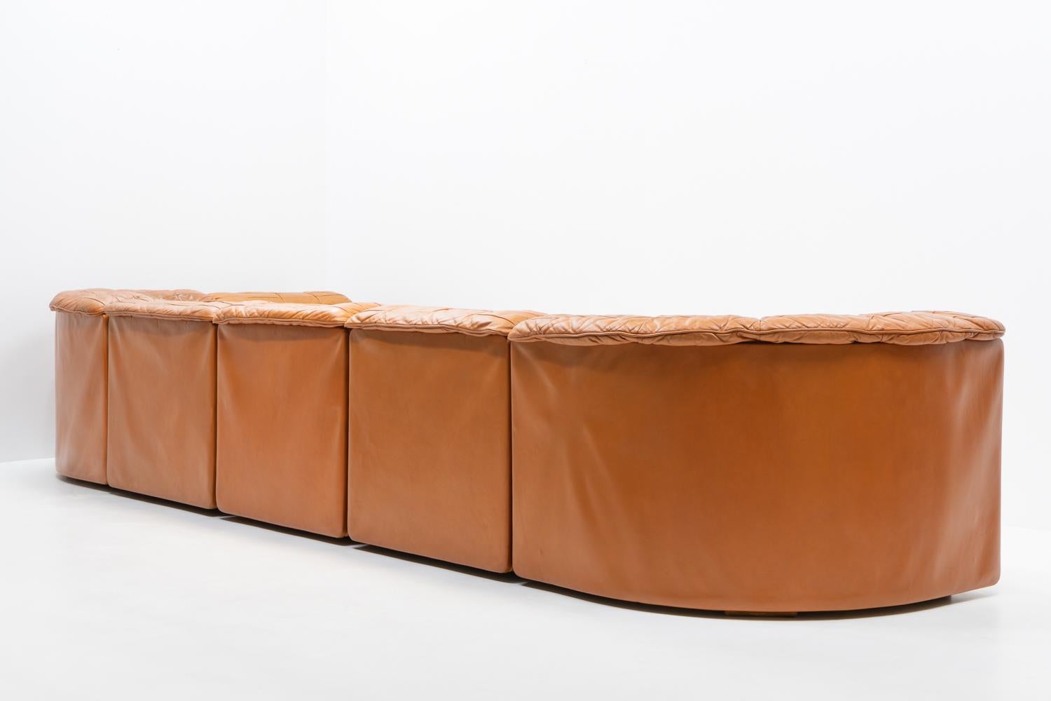 Swiss Original Vintage De Sede DS-11 Modular Sofa, 1970s 5