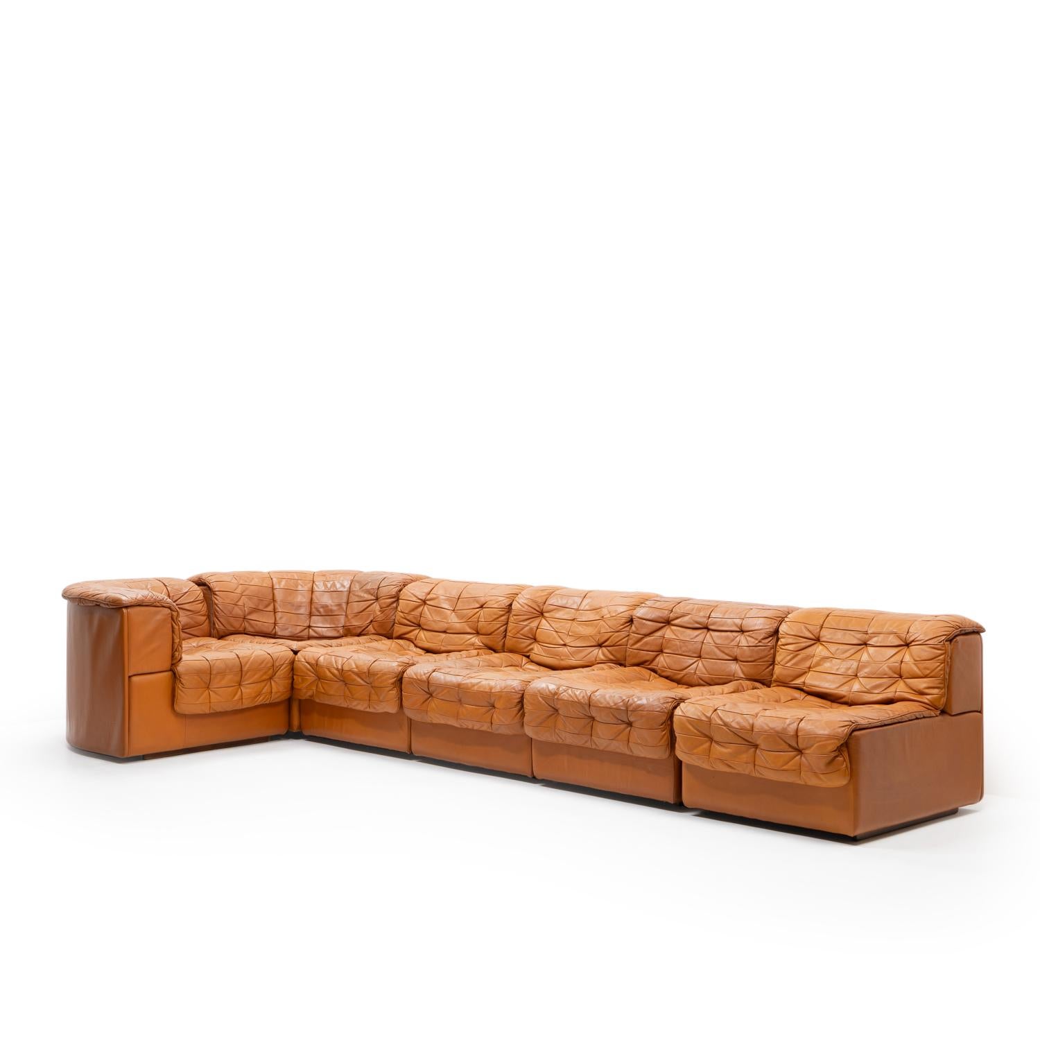 Mid-Century Modern Swiss Original Vintage De Sede DS-11 Modular Sofa, 1970s