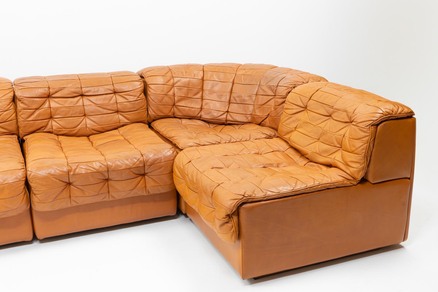 Swiss Original Vintage De Sede DS-11 Modular Sofa, 1970s 1