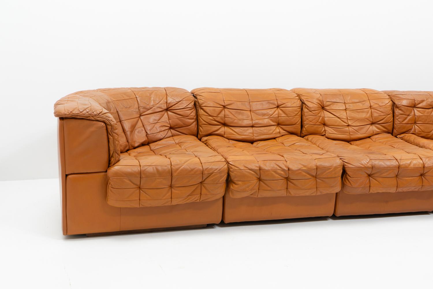 Swiss Original Vintage De Sede DS-11 Modular Sofa, 1970s 2