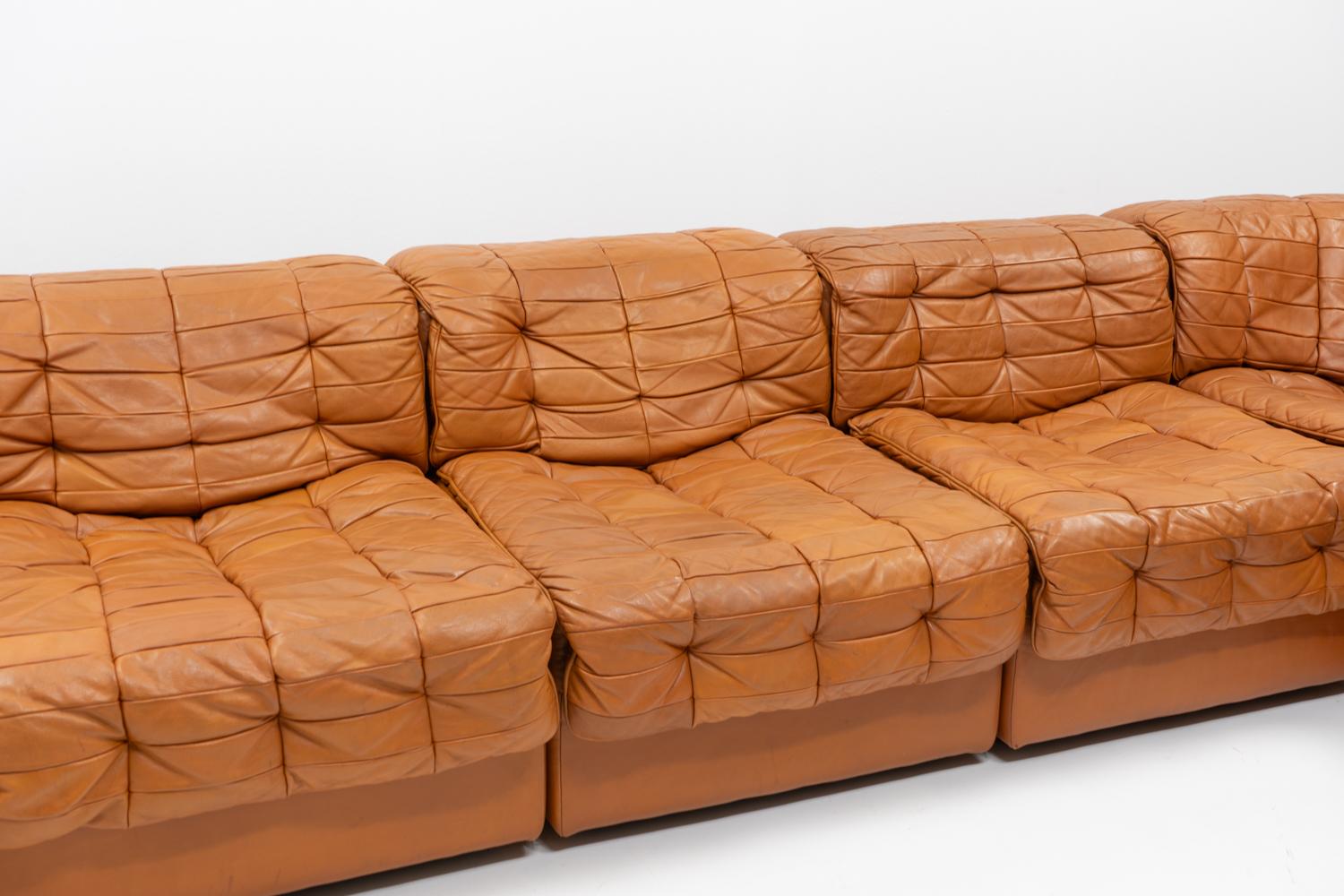 Swiss Original Vintage De Sede DS-11 Modular Sofa, 1970s 3
