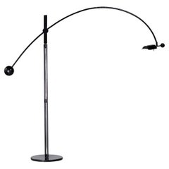 Schweizer Perfektion, Stehlampe aus den 1980er- und 90er-Jahren, Modell 8023 von Swisslamp International