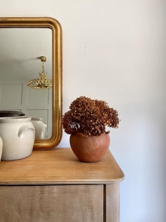 Ticino artisan made primitive terracotta ceramic vessel