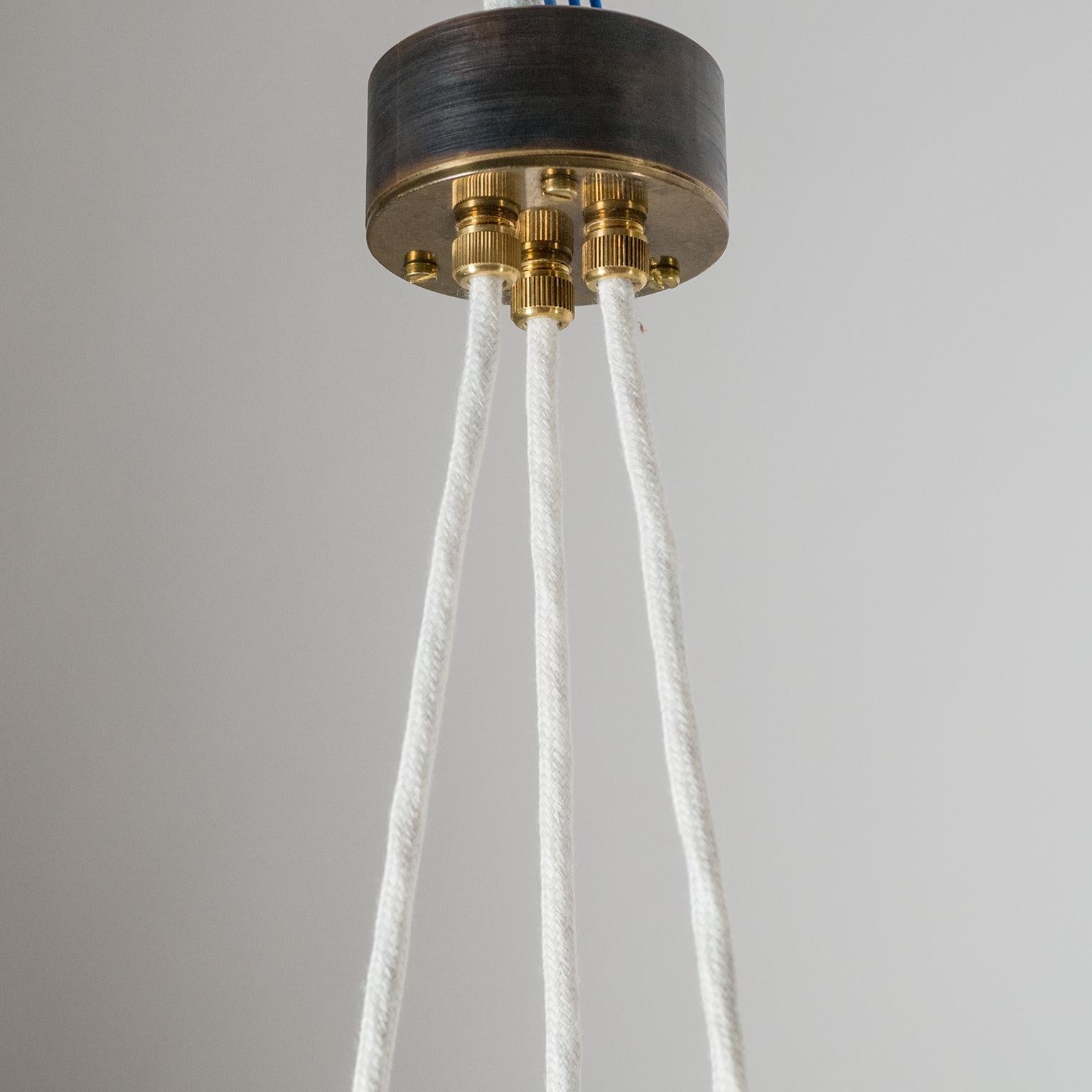 Red Cone Chandelier, 1950s For Sale 1