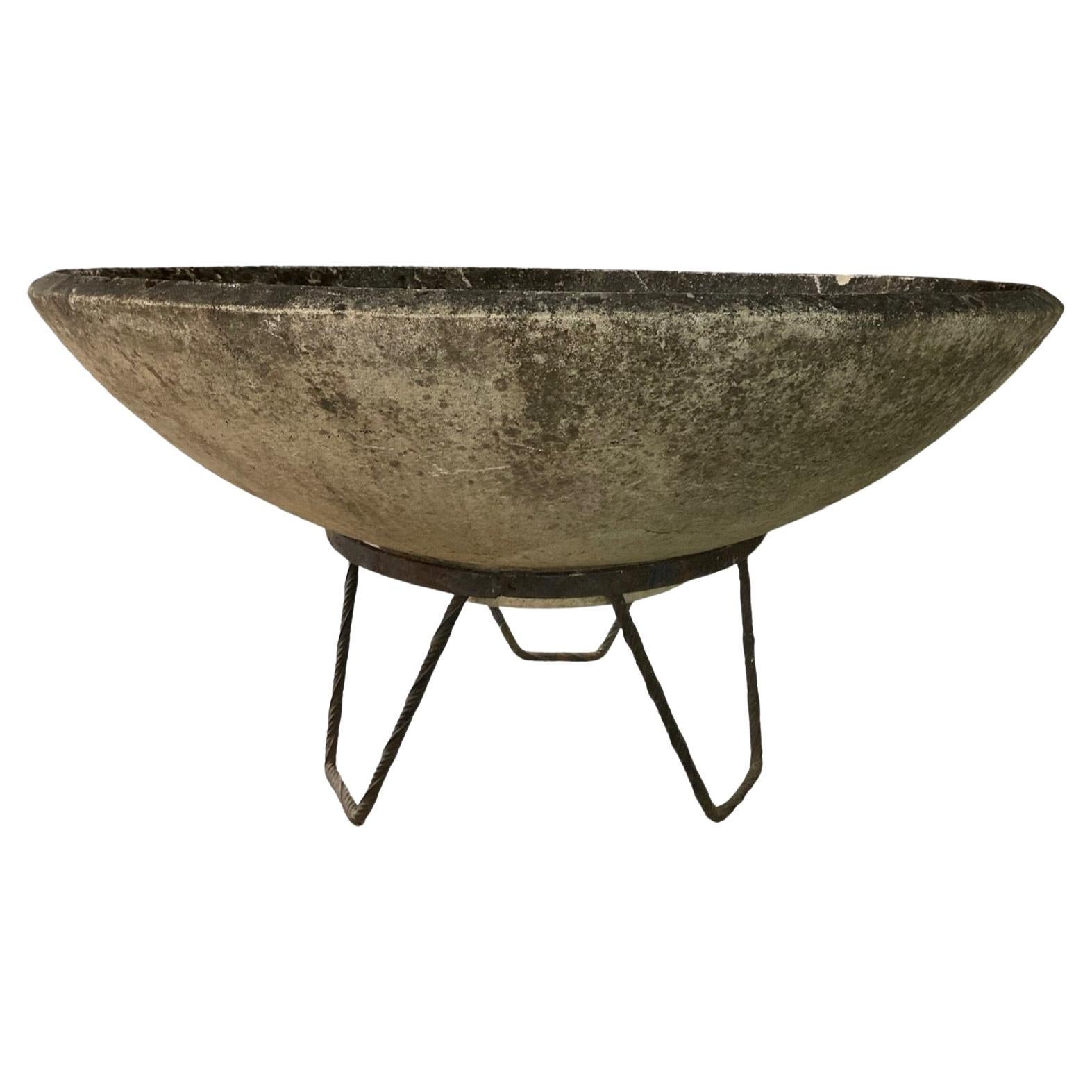 Swiss Saucer Planter by Willy Guhl For Sale