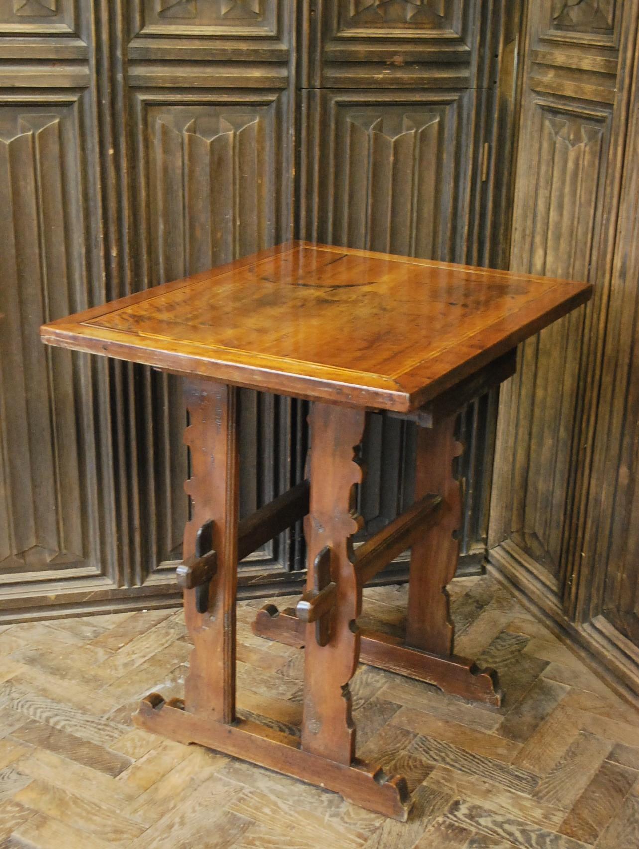 Hand-Carved  Swiss Side Table For Sale