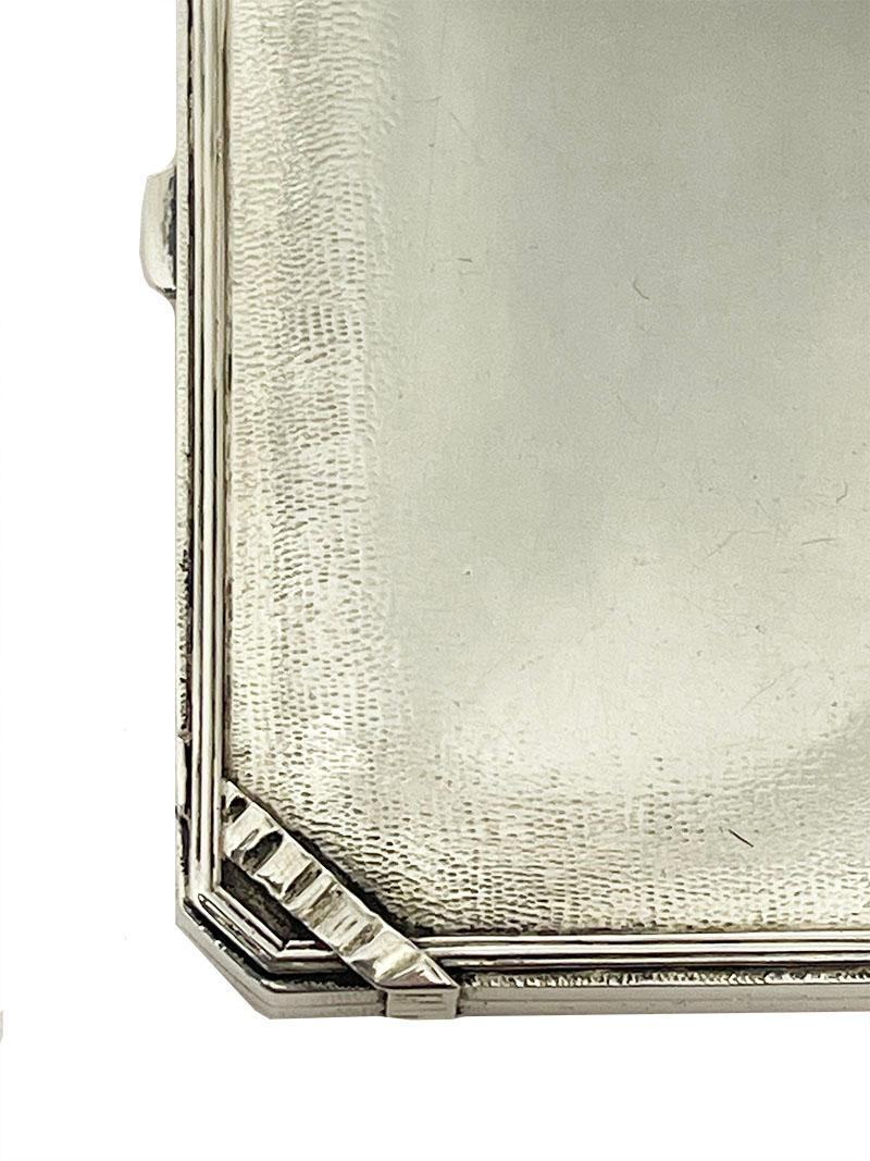 Argento 925 Portacarte in argento svizzero di A.D.A.R., anni '20 in vendita