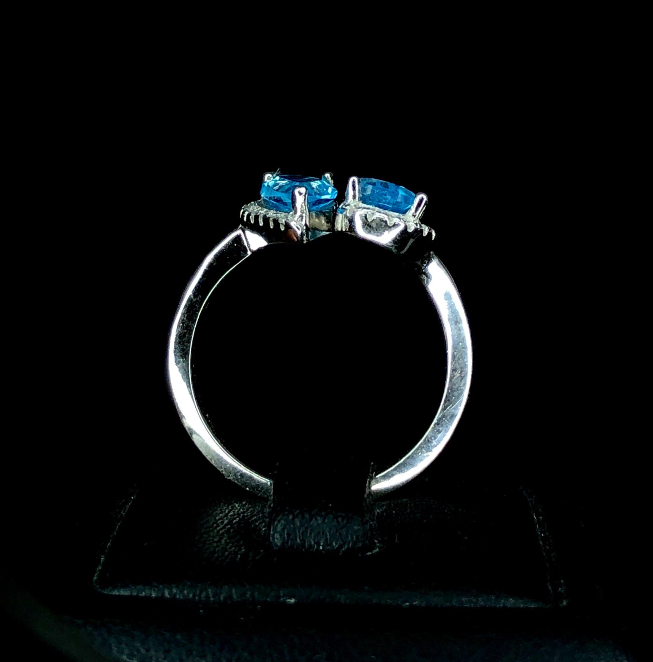 Swiss Topaz 925 Silver Ring  For Sale 4