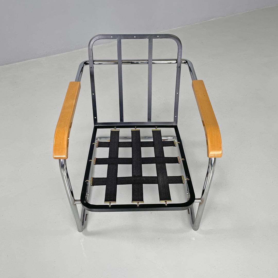 Schweizer Sessel aus weißem Stoff und Metall 1435 von Werner Max Moser für Embru, 2000er Jahre im Angebot 2