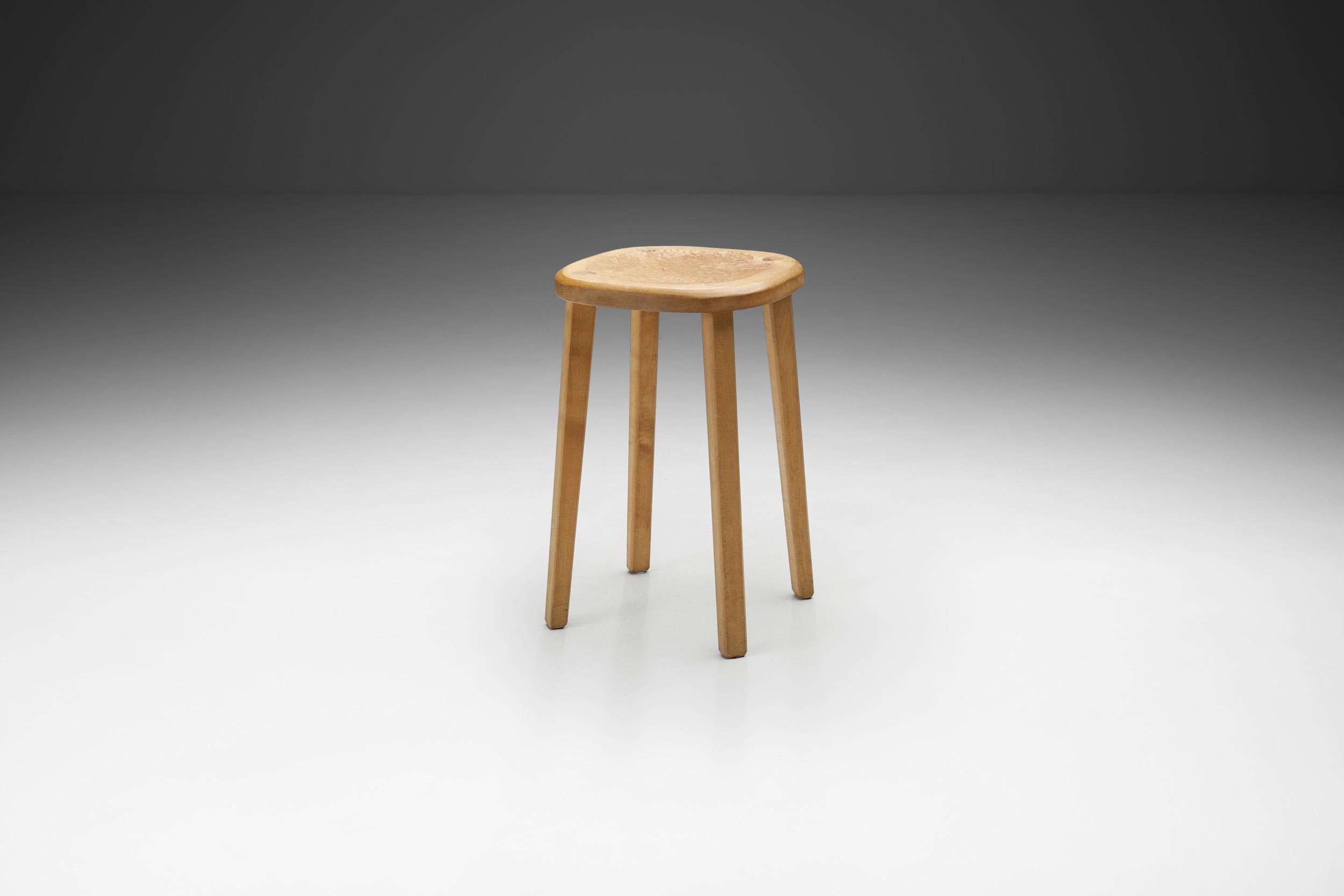 Form and function collide in this Swiss stool, a piece of furniture that is often underestimated. Designers define stools as jewels and statements in a space, and taking practicality into account, this stool is perfect to add visual interest to any
