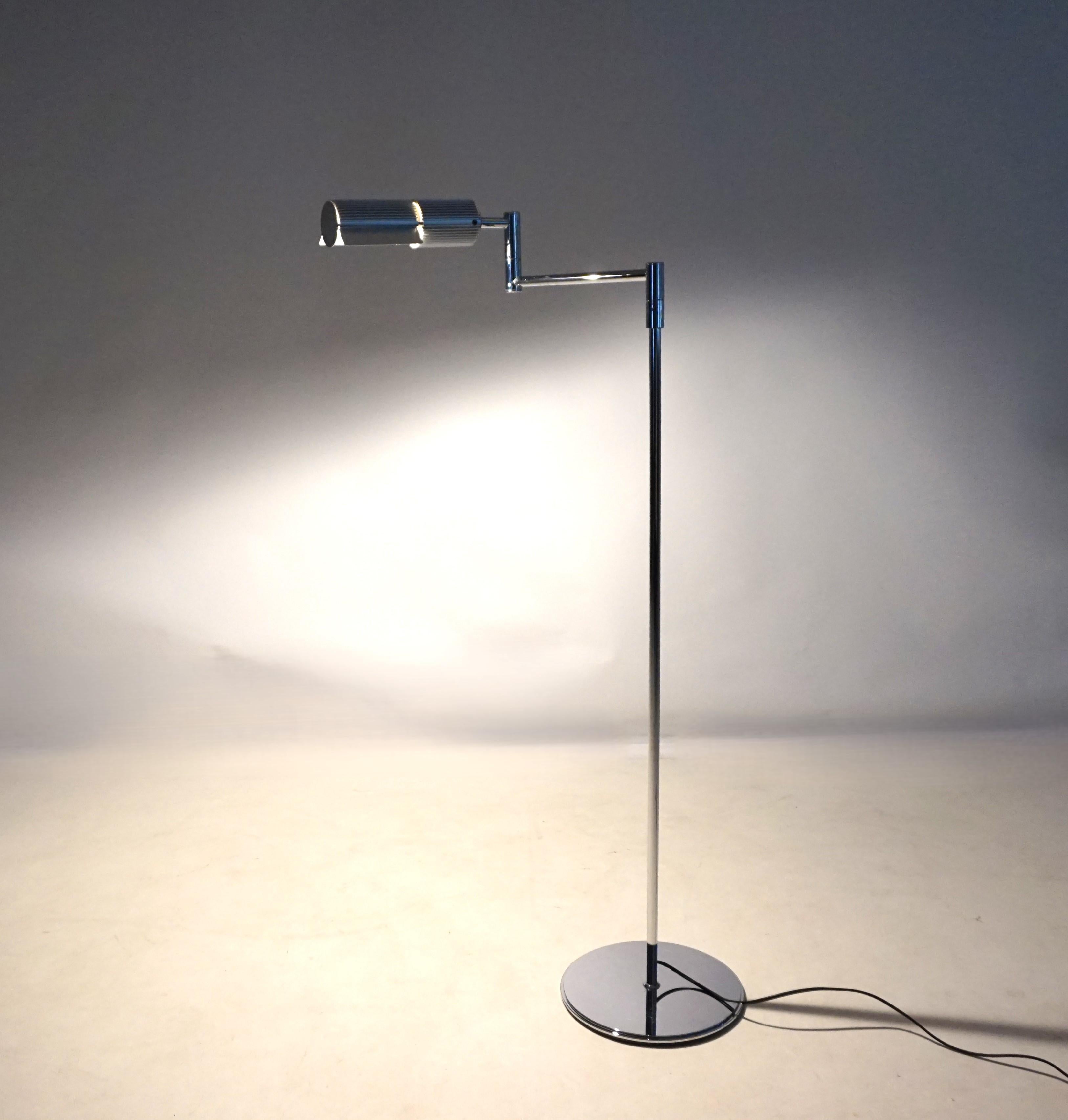 Late 20th Century Swisslamps Haloprofil 878HR floor lamp by Viktor Frauenknecht, 1979 For Sale